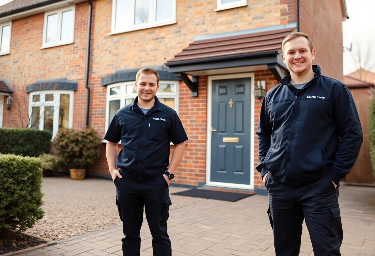 HGB Heating Kent engineers at work in a Kent property